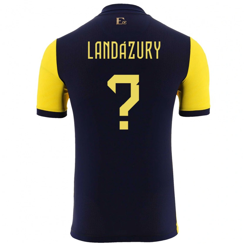 Danxen Børn Ecuador Jackson Landázury #0 Gul Hjemmebane Spillertrøjer 24-26 Trøje T-Shirt