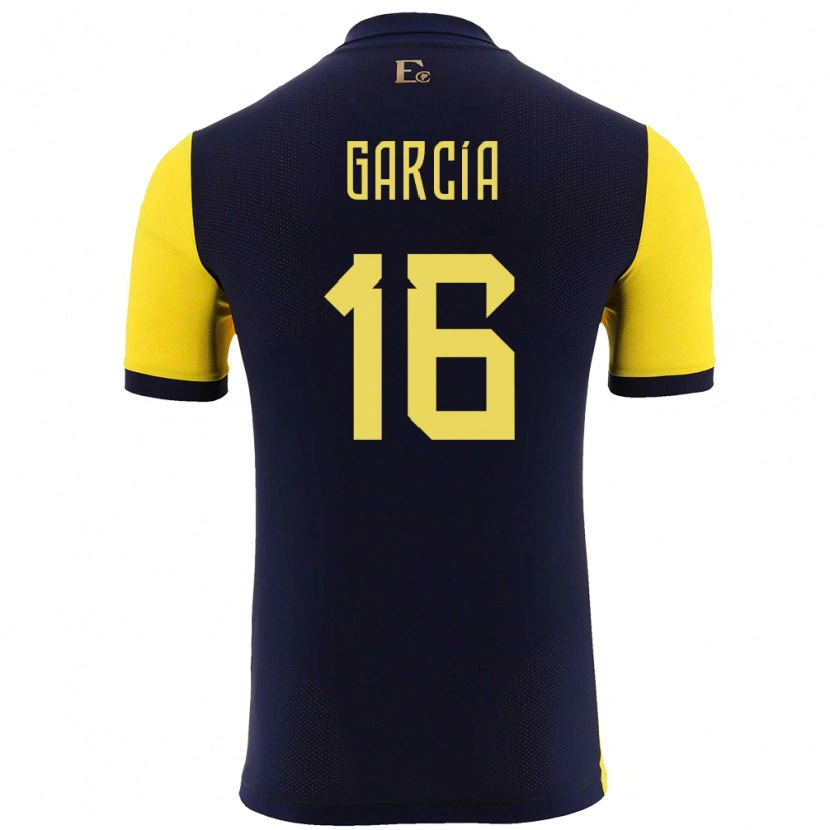 Danxen Børn Ecuador Yaxi García #16 Gul Hjemmebane Spillertrøjer 24-26 Trøje T-Shirt