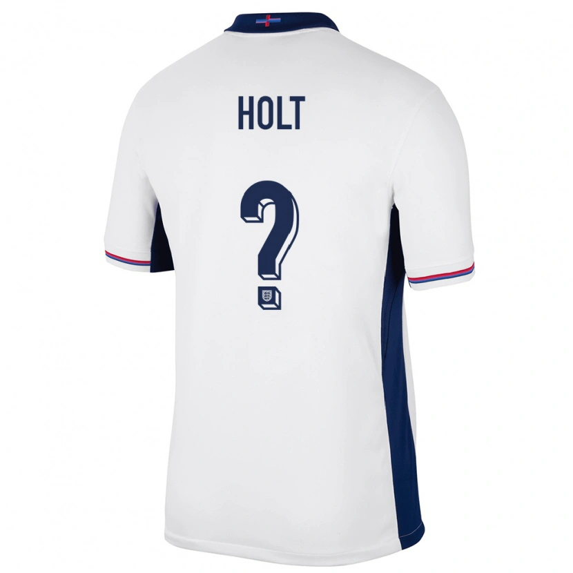 Danxen Børn England Charlie Holt #0 Hvid Hjemmebane Spillertrøjer 24-26 Trøje T-Shirt