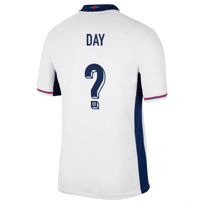 Danxen Børn England Frankie Day #0 Hvid Hjemmebane Spillertrøjer 24-26 Trøje T-Shirt