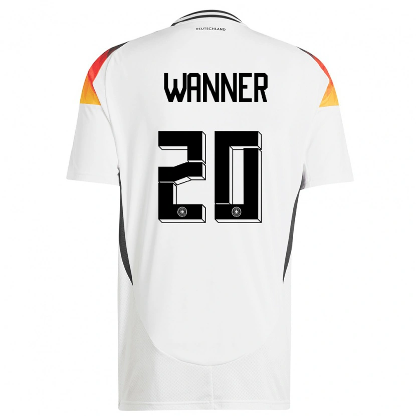 Danxen Børn Tyskland Paul Wanner #20 Hvid Hjemmebane Spillertrøjer 24-26 Trøje T-Shirt