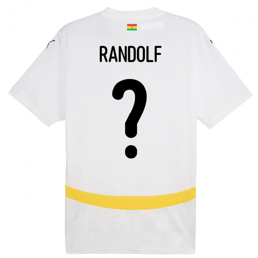 Danxen Børn Ghana Augustine Randolf #0 Hvid Hjemmebane Spillertrøjer 24-26 Trøje T-Shirt