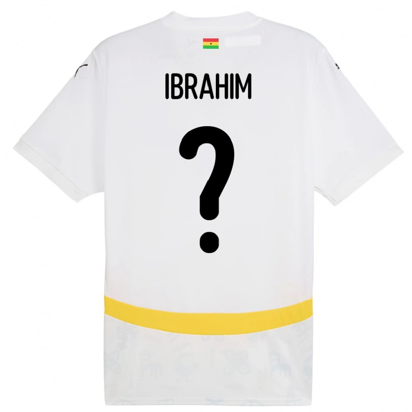 Danxen Børn Ghana Hafiz Ibrahim #0 Hvid Hjemmebane Spillertrøjer 24-26 Trøje T-Shirt