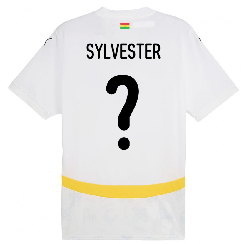 Danxen Børn Ghana Simba Sylvester #0 Hvid Hjemmebane Spillertrøjer 24-26 Trøje T-Shirt