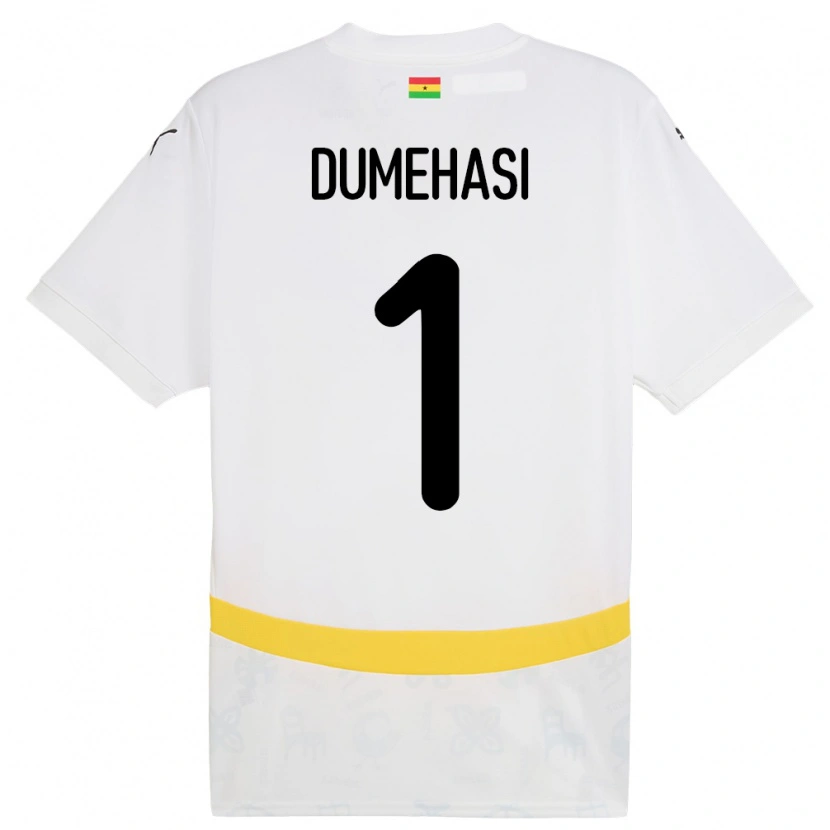 Danxen Børn Ghana Fafali Dumehasi #1 Hvid Hjemmebane Spillertrøjer 24-26 Trøje T-Shirt