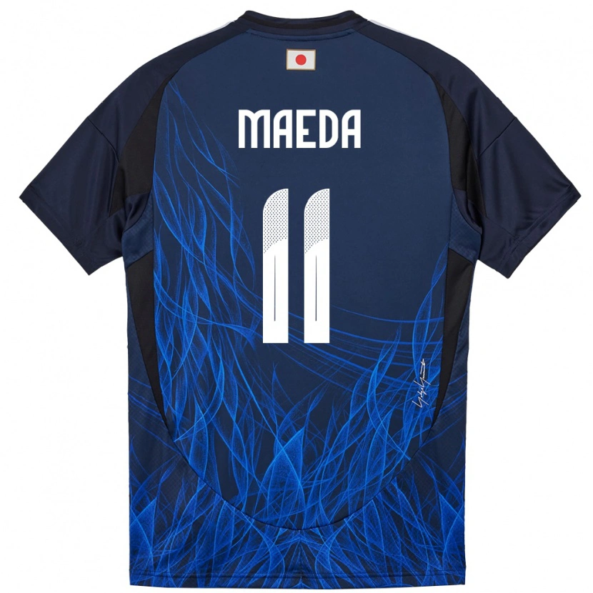 Danxen Børn Japan Daizen Maeda #11 Mørkeblå Hjemmebane Spillertrøjer 24-26 Trøje T-Shirt