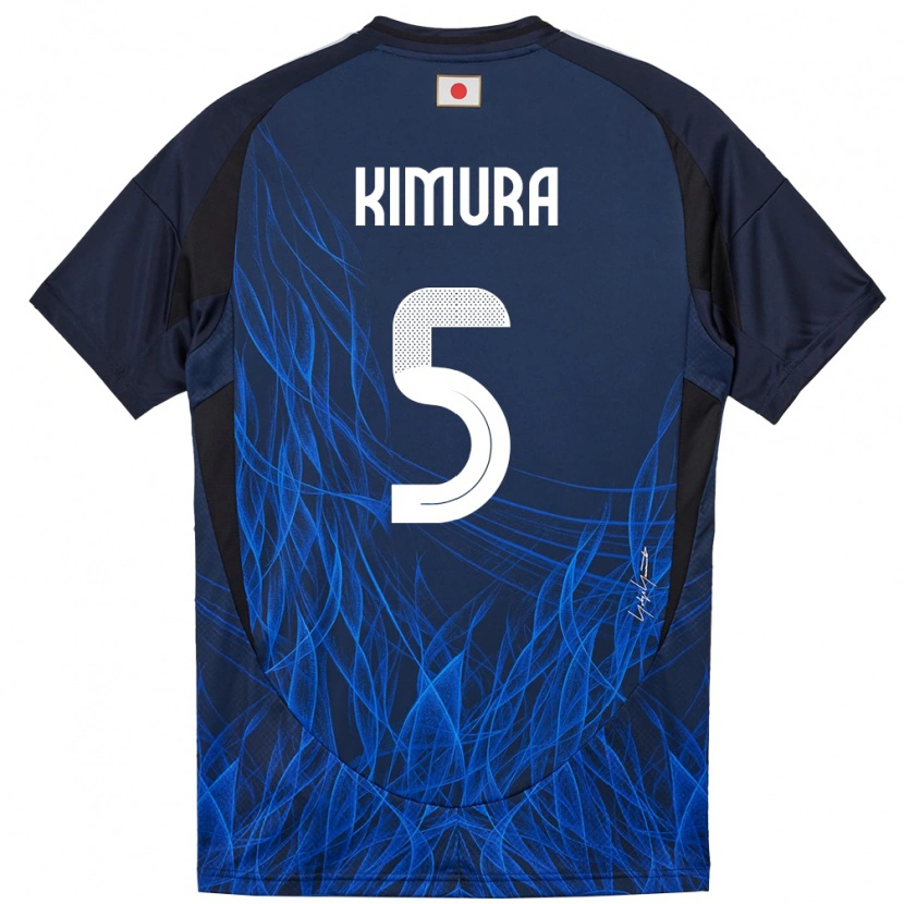 Danxen Børn Japan Seiji Kimura #5 Mørkeblå Hjemmebane Spillertrøjer 24-26 Trøje T-Shirt