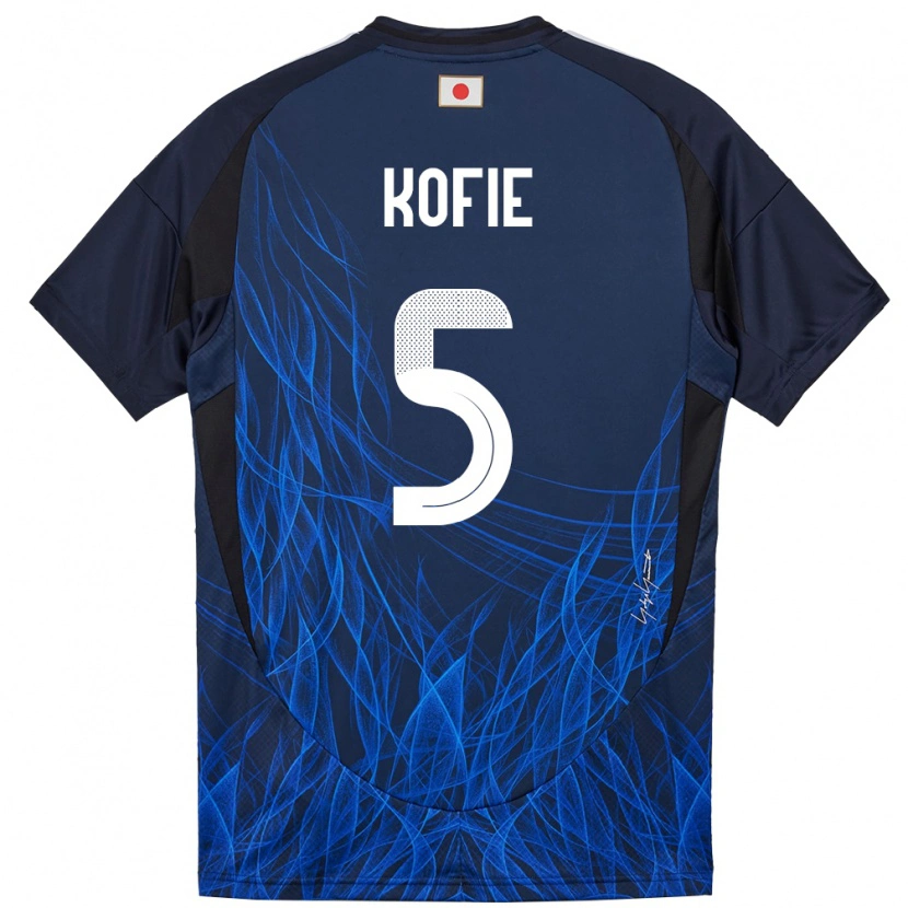 Danxen Børn Japan Shota Kofie #5 Mørkeblå Hjemmebane Spillertrøjer 24-26 Trøje T-Shirt