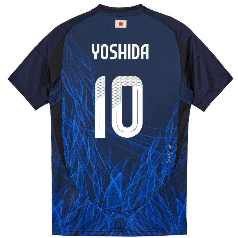 Danxen Børn Japan Minato Yoshida #10 Mørkeblå Hjemmebane Spillertrøjer 24-26 Trøje T-Shirt