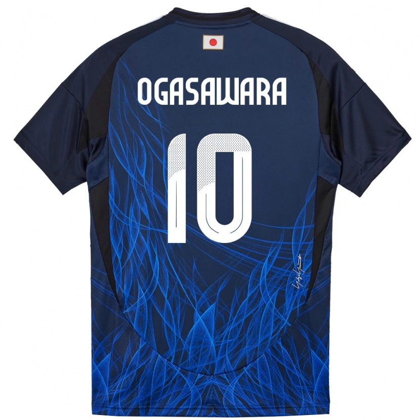 Danxen Børn Japan Hiro Ogasawara #10 Mørkeblå Hjemmebane Spillertrøjer 24-26 Trøje T-Shirt