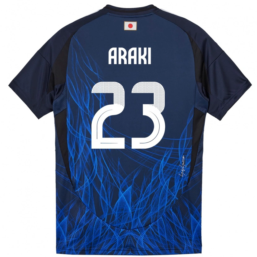 Danxen Børn Japan Rui Araki #23 Mørkeblå Hjemmebane Spillertrøjer 24-26 Trøje T-Shirt