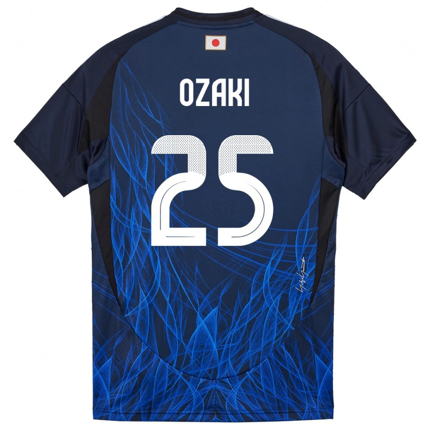 Danxen Børn Japan Kairu Ozaki #25 Mørkeblå Hjemmebane Spillertrøjer 24-26 Trøje T-Shirt