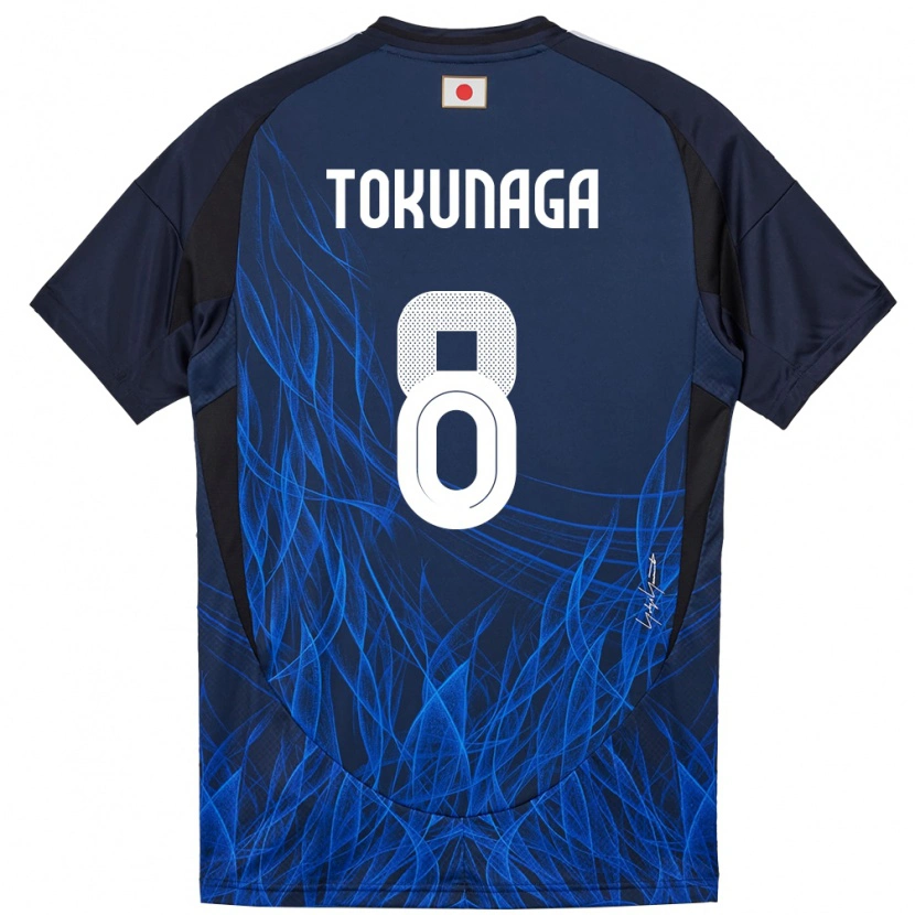 Danxen Børn Japan Ryo Tokunaga #8 Mørkeblå Hjemmebane Spillertrøjer 24-26 Trøje T-Shirt