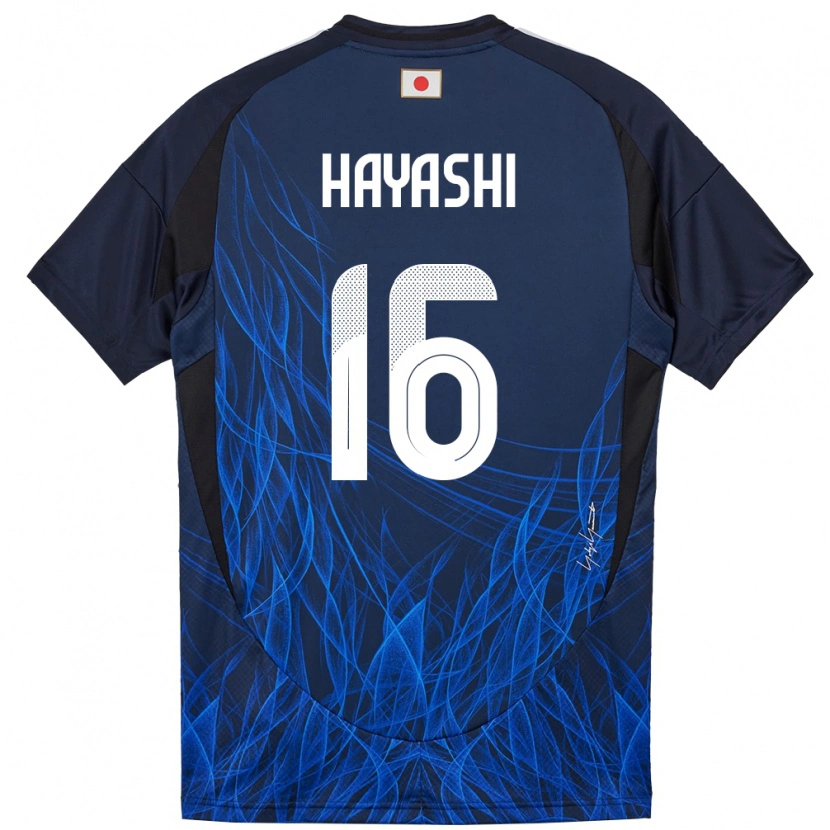 Danxen Børn Japan Honoka Hayashi #16 Mørkeblå Hjemmebane Spillertrøjer 24-26 Trøje T-Shirt