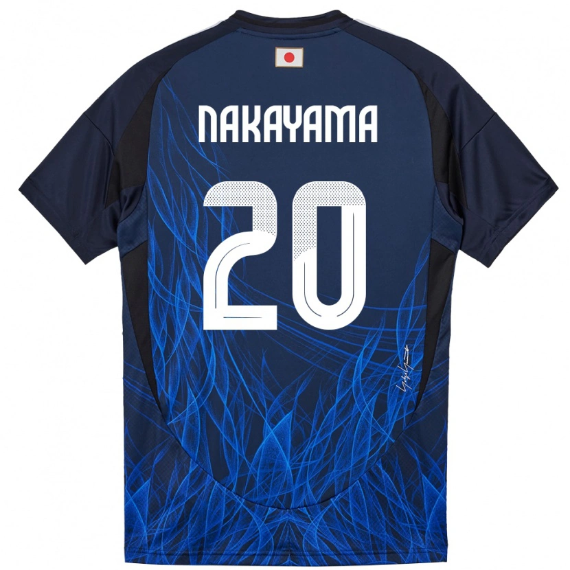 Danxen Børn Japan Yuta Nakayama #20 Mørkeblå Hjemmebane Spillertrøjer 24-26 Trøje T-Shirt