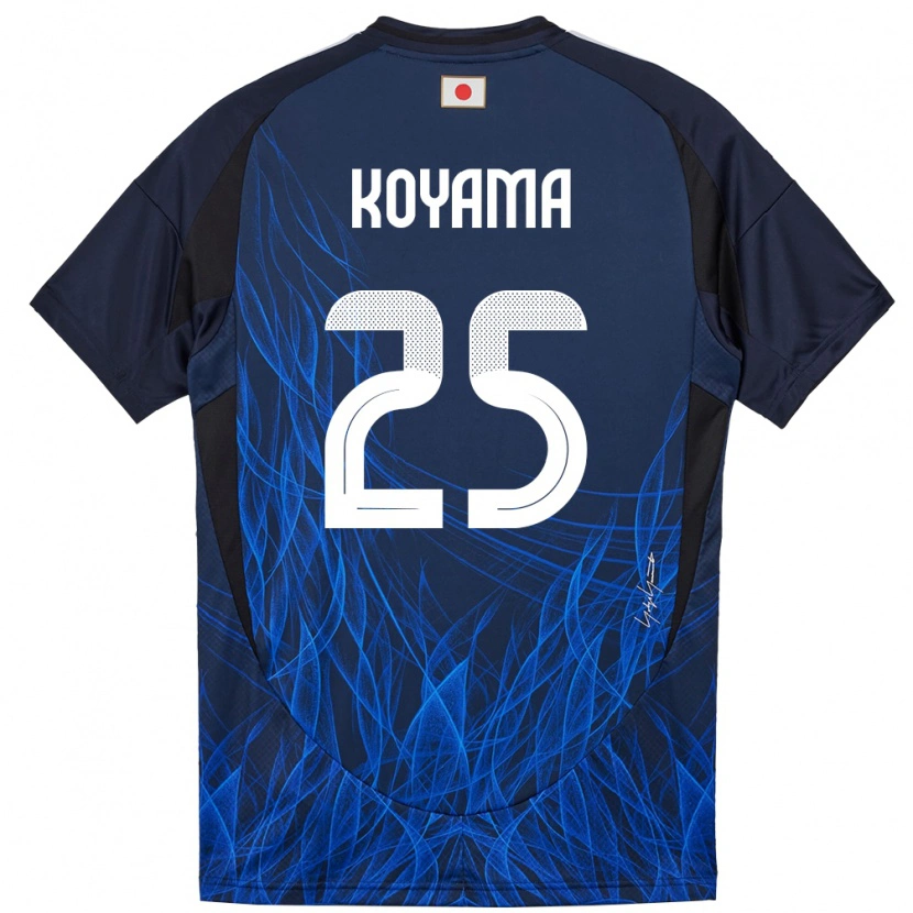 Danxen Børn Japan Shinomi Koyama #25 Mørkeblå Hjemmebane Spillertrøjer 24-26 Trøje T-Shirt