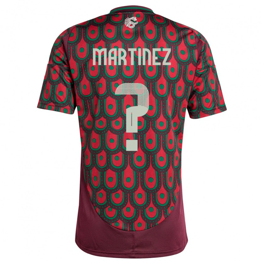 Danxen Børn Mexico Saeed Martinez #0 Rødbrun Hjemmebane Spillertrøjer 24-26 Trøje T-Shirt