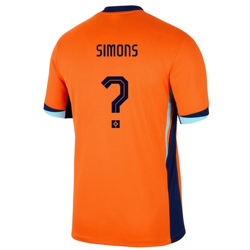 Danxen Børn Holland Saviola Simons #0 Orange Hjemmebane Spillertrøjer 24-26 Trøje T-Shirt