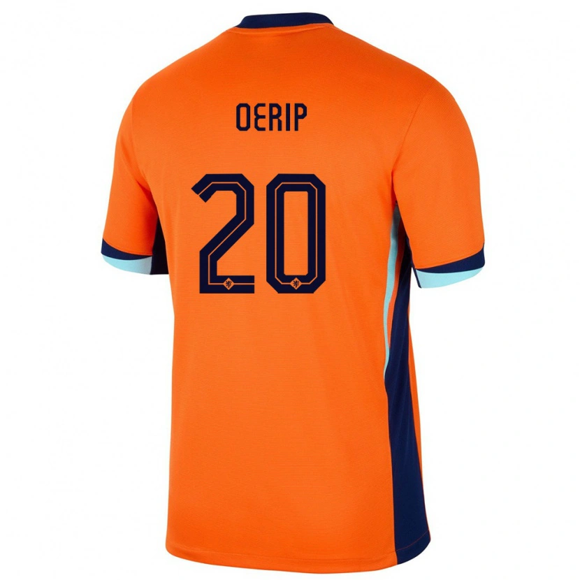 Danxen Børn Holland Julian Oerip #20 Orange Hjemmebane Spillertrøjer 24-26 Trøje T-Shirt