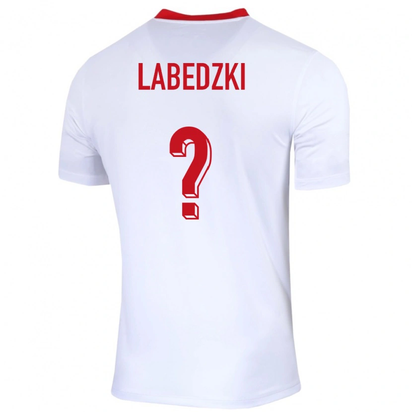 Danxen Børn Polen Jan Labedzki #0 Hvid Hjemmebane Spillertrøjer 24-26 Trøje T-Shirt