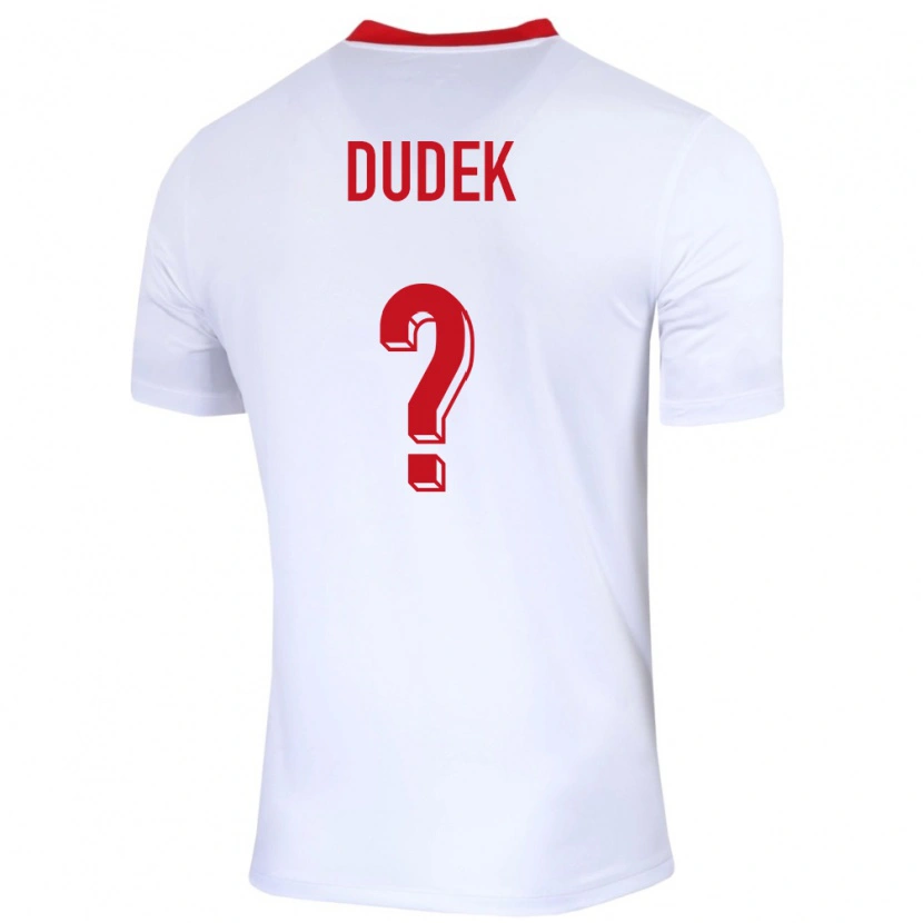 Danxen Børn Polen Sammy Dudek #0 Hvid Hjemmebane Spillertrøjer 24-26 Trøje T-Shirt