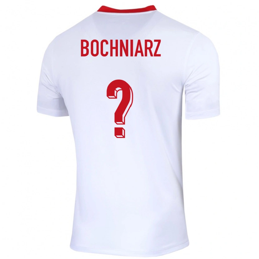 Danxen Børn Polen Kuba Bochniarz #0 Hvid Hjemmebane Spillertrøjer 24-26 Trøje T-Shirt