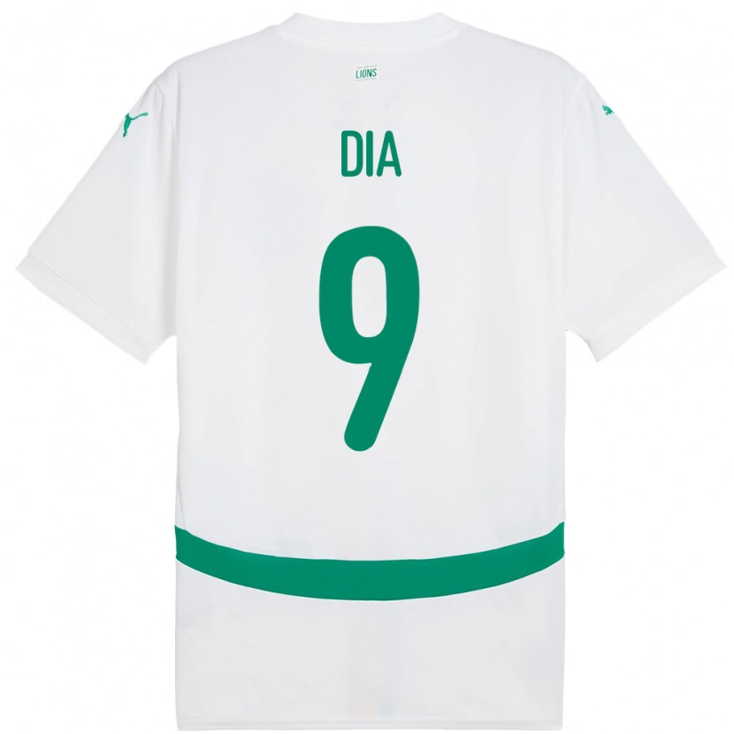 Danxen Børn Senegal Boulaye Dia #9 Hvid Hjemmebane Spillertrøjer 24-26 Trøje T-Shirt