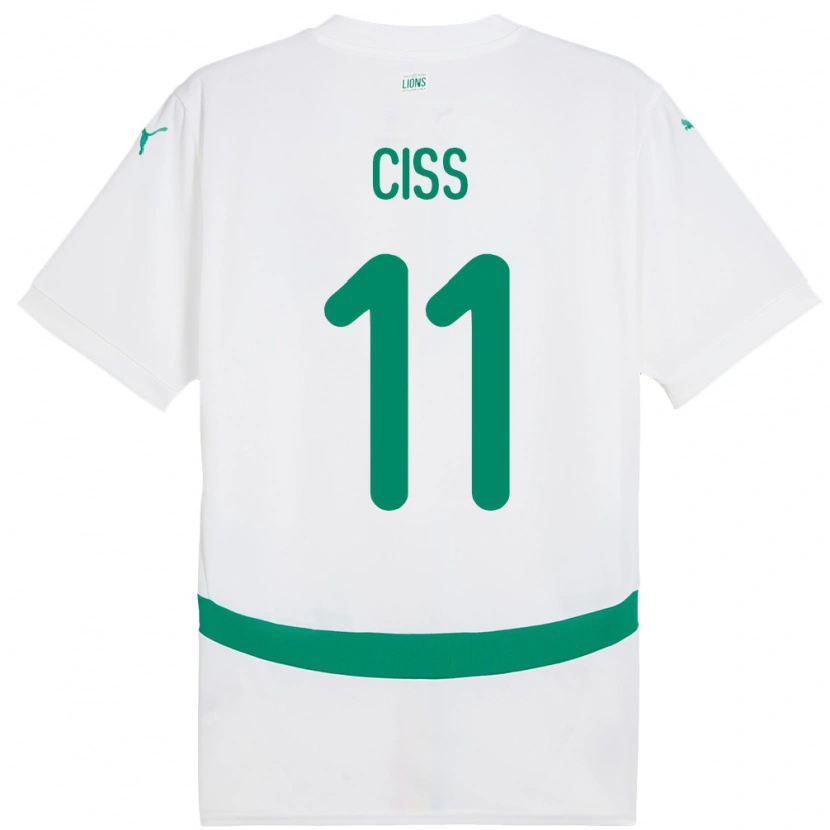 Danxen Børn Senegal Pathé Ciss #11 Hvid Hjemmebane Spillertrøjer 24-26 Trøje T-Shirt