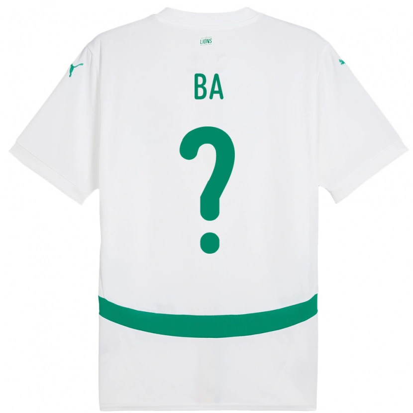 Danxen Børn Senegal Ousmane Ba #0 Hvid Hjemmebane Spillertrøjer 24-26 Trøje T-Shirt