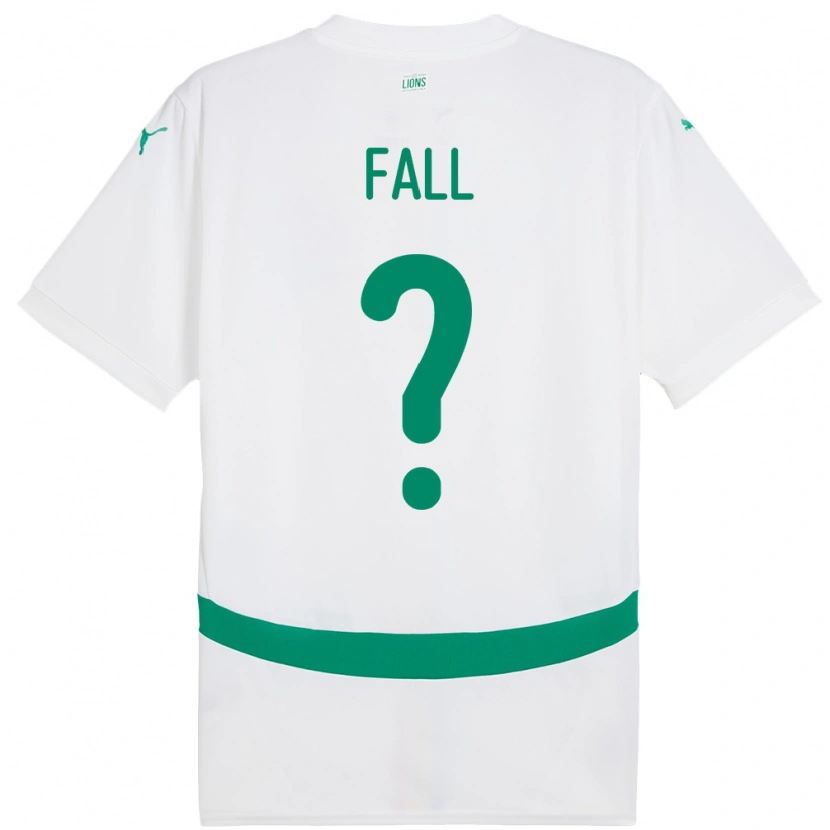 Danxen Børn Senegal Boubacar Fall #0 Hvid Hjemmebane Spillertrøjer 24-26 Trøje T-Shirt