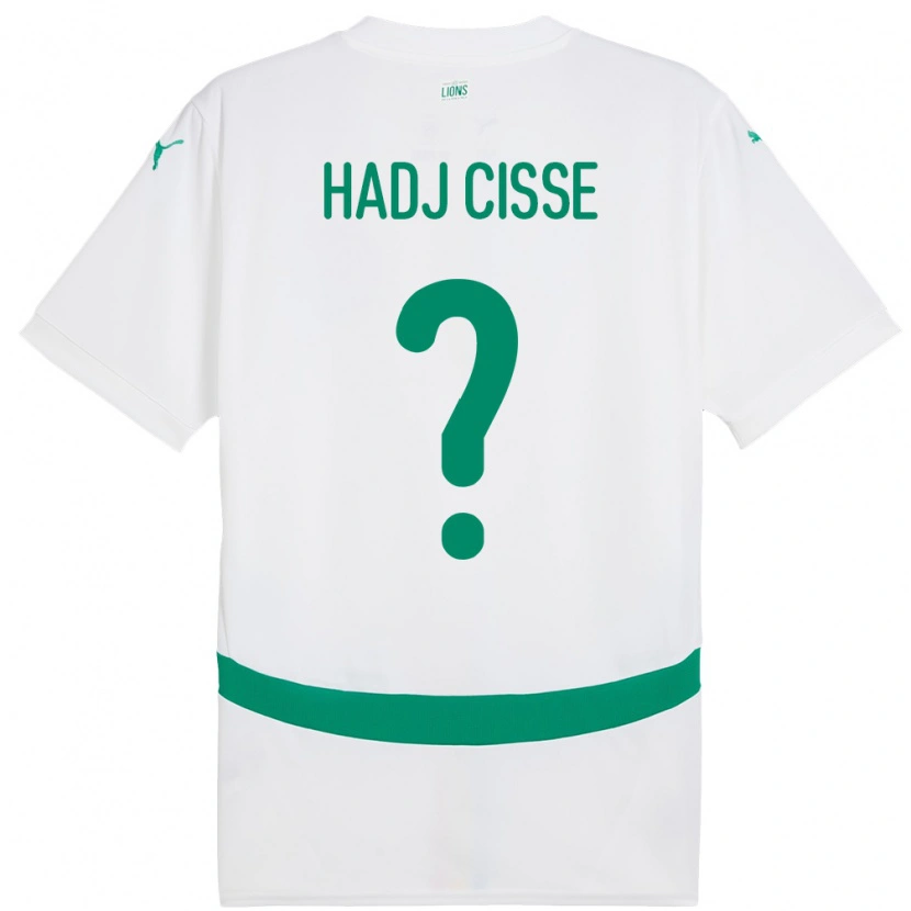 Danxen Børn Senegal El Hadj Cisse #0 Hvid Hjemmebane Spillertrøjer 24-26 Trøje T-Shirt