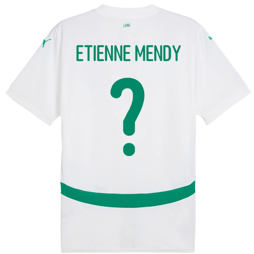 Danxen Børn Senegal Etienne Mendy #0 Hvid Hjemmebane Spillertrøjer 24-26 Trøje T-Shirt