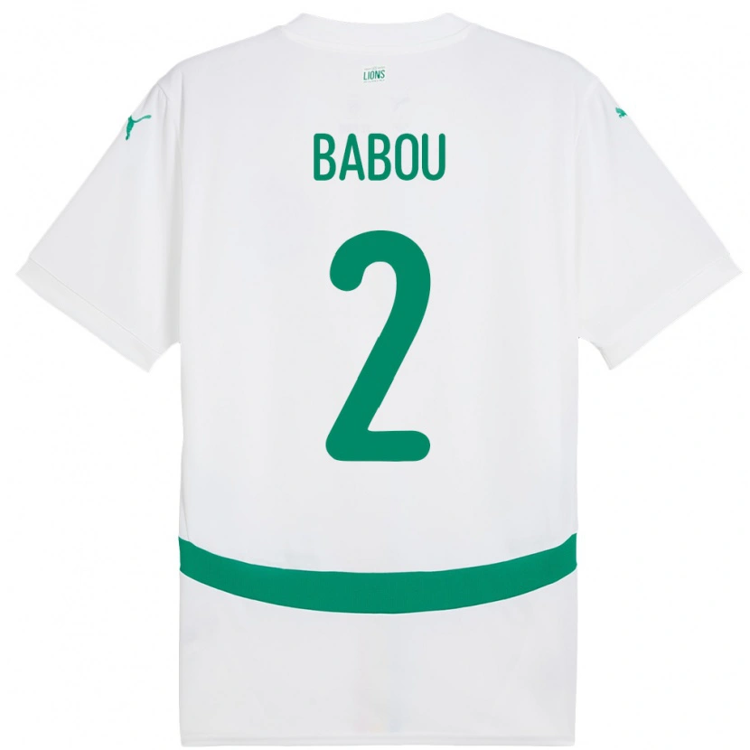 Danxen Børn Senegal Marieme Babou #2 Hvid Hjemmebane Spillertrøjer 24-26 Trøje T-Shirt