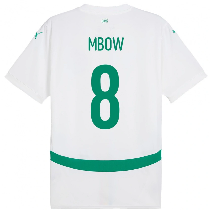 Danxen Børn Senegal Mamadou Mbow #8 Hvid Hjemmebane Spillertrøjer 24-26 Trøje T-Shirt