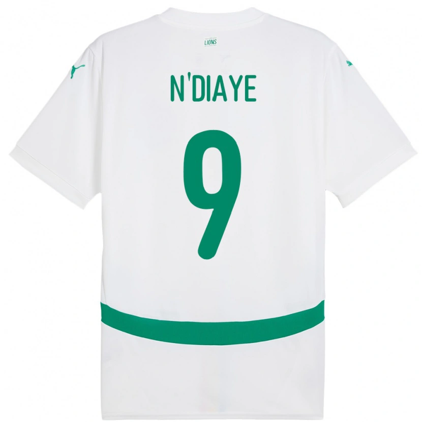 Danxen Børn Senegal Dialy N Diaye #9 Hvid Hjemmebane Spillertrøjer 24-26 Trøje T-Shirt