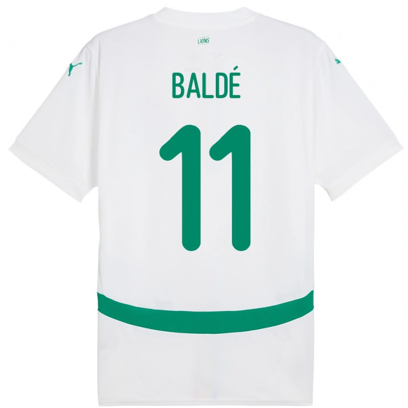 Danxen Børn Senegal Haby Balde #11 Hvid Hjemmebane Spillertrøjer 24-26 Trøje T-Shirt