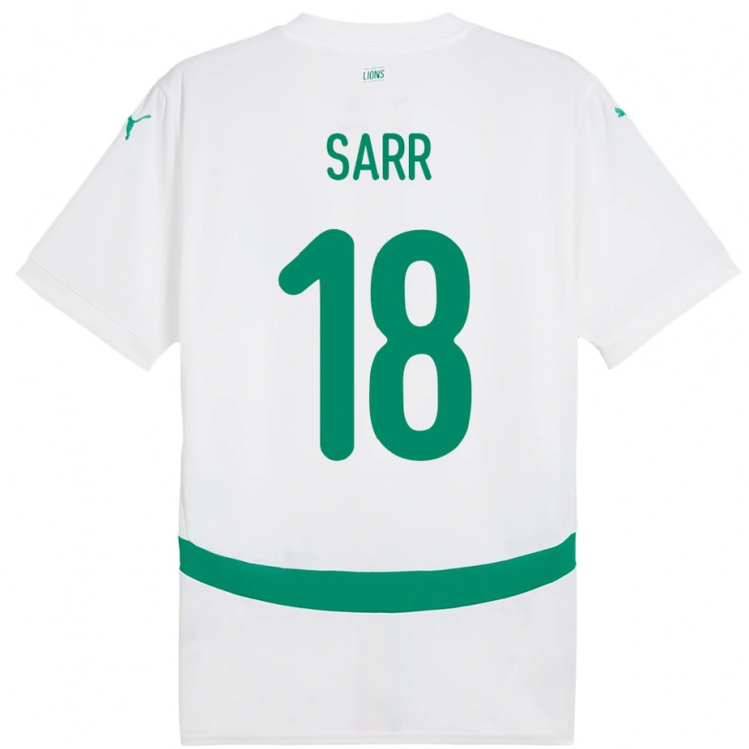 Danxen Børn Senegal Ismaila Sarr #18 Hvid Hjemmebane Spillertrøjer 24-26 Trøje T-Shirt