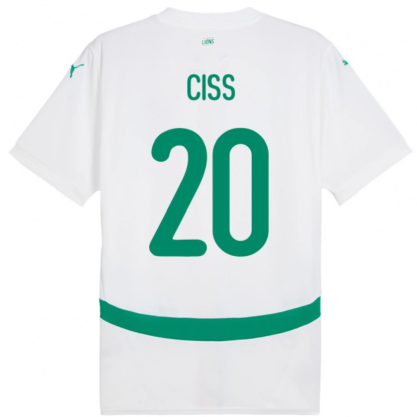 Danxen Børn Senegal Amadou Ciss #20 Hvid Hjemmebane Spillertrøjer 24-26 Trøje T-Shirt