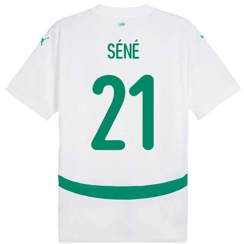 Danxen Børn Senegal Tening Sene #21 Hvid Hjemmebane Spillertrøjer 24-26 Trøje T-Shirt