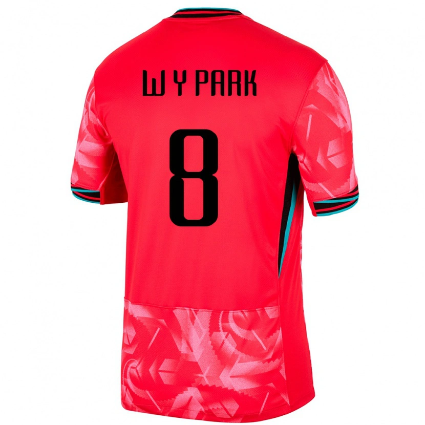 Danxen Børn Sydkorea Yong-Woo Park #8 Rød Hjemmebane Spillertrøjer 24-26 Trøje T-Shirt