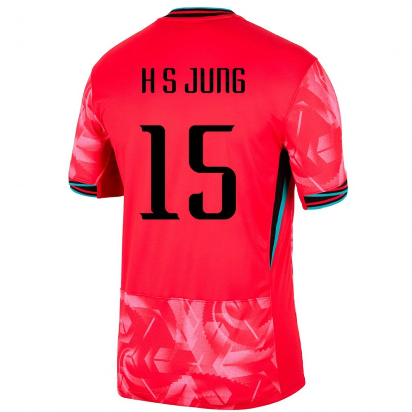 Danxen Børn Sydkorea Seung-Hyun Jung #15 Rød Hjemmebane Spillertrøjer 24-26 Trøje T-Shirt