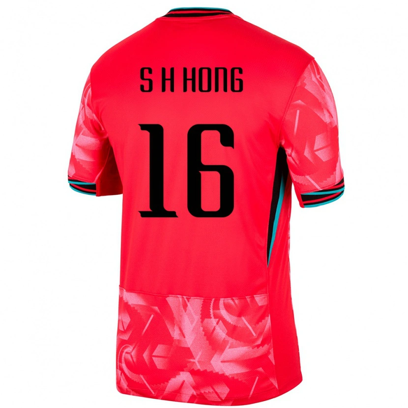 Danxen Børn Sydkorea Hyun-Seok Hong #16 Rød Hjemmebane Spillertrøjer 24-26 Trøje T-Shirt