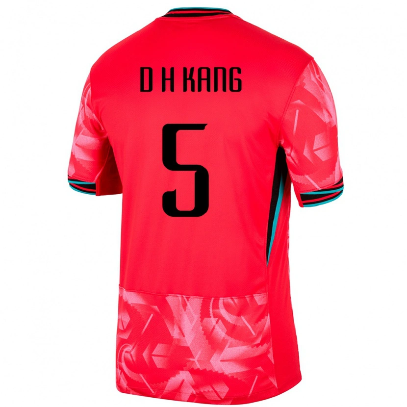 Danxen Børn Sydkorea Dong-Hwi Kang #5 Rød Hjemmebane Spillertrøjer 24-26 Trøje T-Shirt