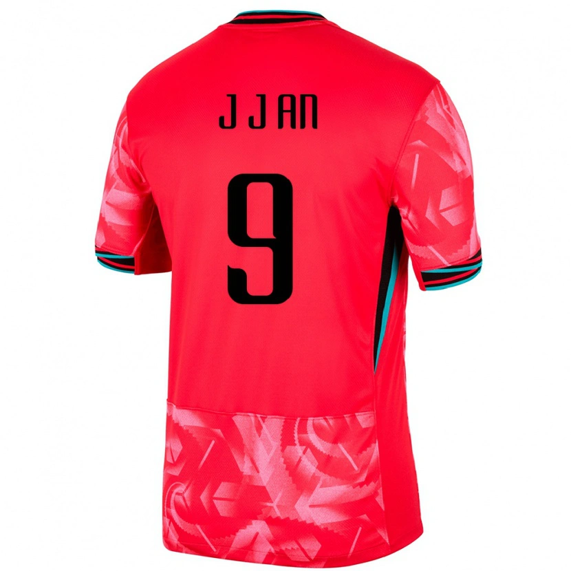 Danxen Børn Sydkorea Jae-Joon An #9 Rød Hjemmebane Spillertrøjer 24-26 Trøje T-Shirt