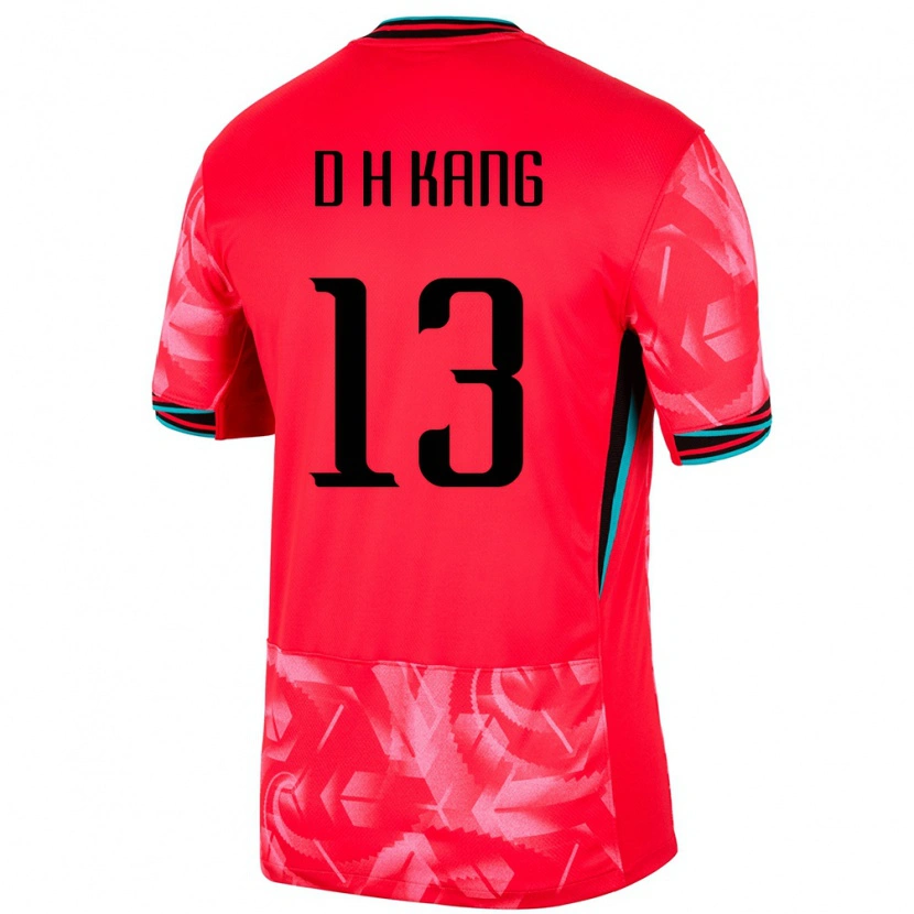 Danxen Børn Sydkorea Dong-Hyun Kang #13 Rød Hjemmebane Spillertrøjer 24-26 Trøje T-Shirt