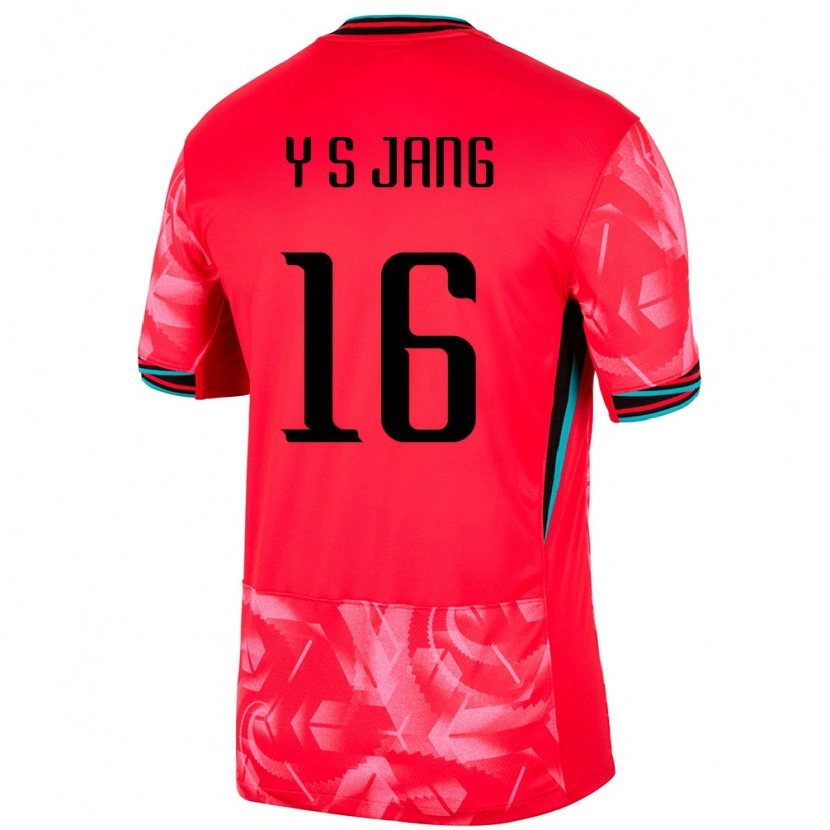 Danxen Børn Sydkorea See-Young Jang #16 Rød Hjemmebane Spillertrøjer 24-26 Trøje T-Shirt