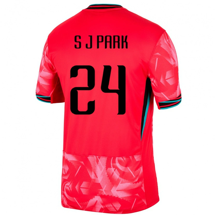 Danxen Børn Sydkorea Jae-Seong Park #24 Rød Hjemmebane Spillertrøjer 24-26 Trøje T-Shirt