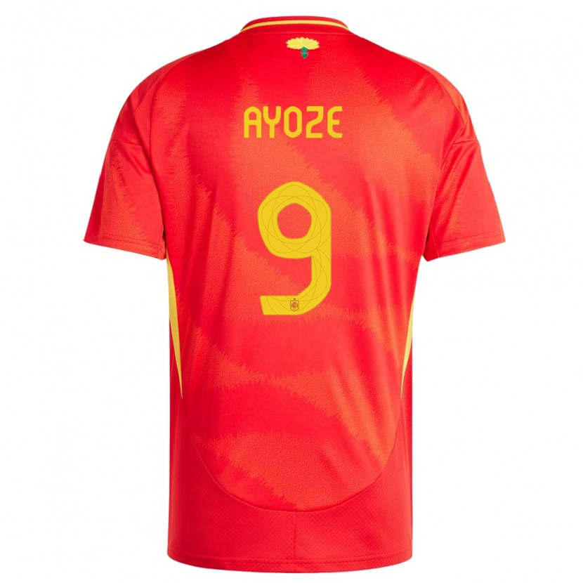 Danxen Børn Spanien Ayoze Pérez #9 Rød Hjemmebane Spillertrøjer 24-26 Trøje T-Shirt