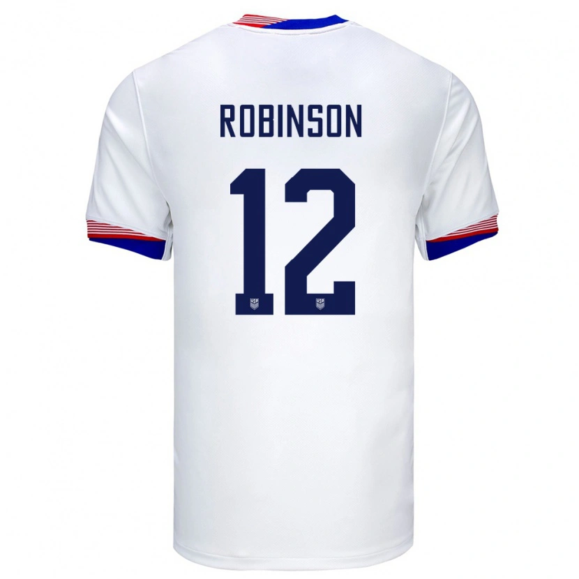 Danxen Børn Usa Miles Robinson #12 Hvid Hjemmebane Spillertrøjer 24-26 Trøje T-Shirt