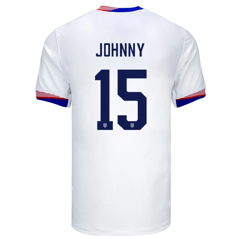 Danxen Børn Usa Johnny Cardoso #15 Hvid Hjemmebane Spillertrøjer 24-26 Trøje T-Shirt